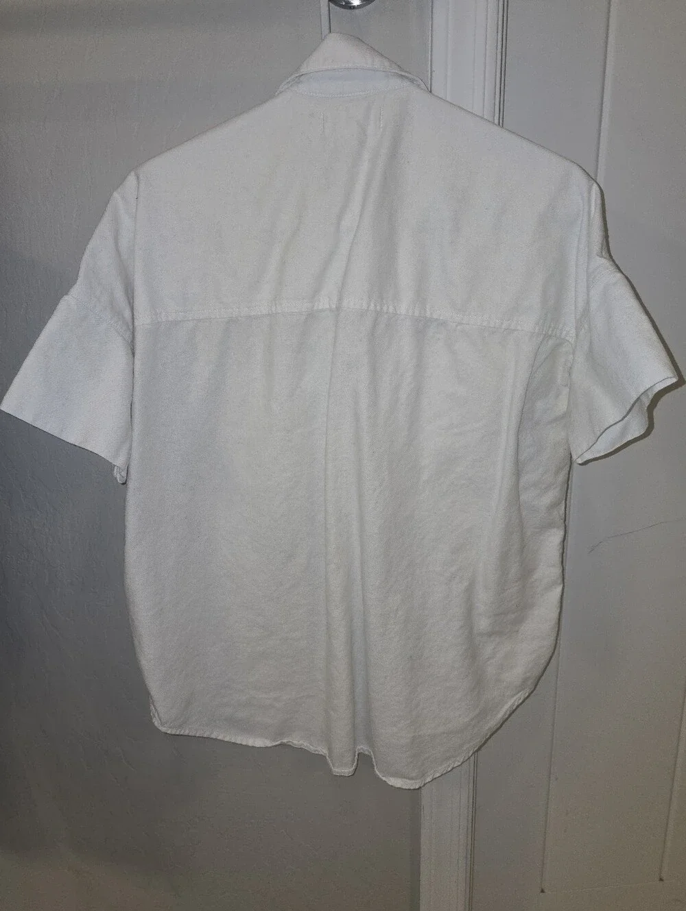 Madewell White Cotton Courier Button Down Shirt Size: XS - Picture 5 of 7